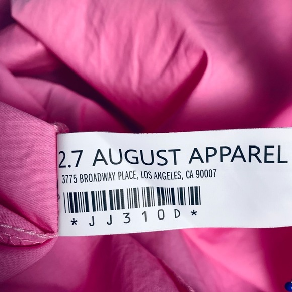 English Factory size Small Pink Puff Sleeve Tiered Cute Dress Drop Waist NWT - Picture 9 of 11